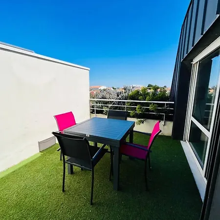 La Calypso Jolie T3 Vue Terrasse Parking Wifi Apartamento La Rochelle (Charente-Maritime)